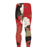 Japanese Flower Print Men's leggings