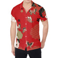 Japanese Flower Print Men's Shirt