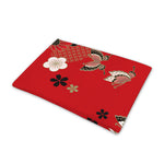 Japanese Flower Print Pet Cooling Mat Cover