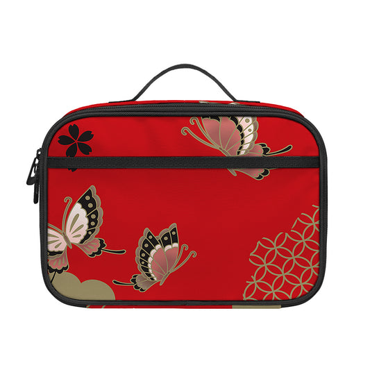 Japanese Flower Print Portable Lunch Bag