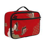 Japanese Flower Print Portable Lunch Bag