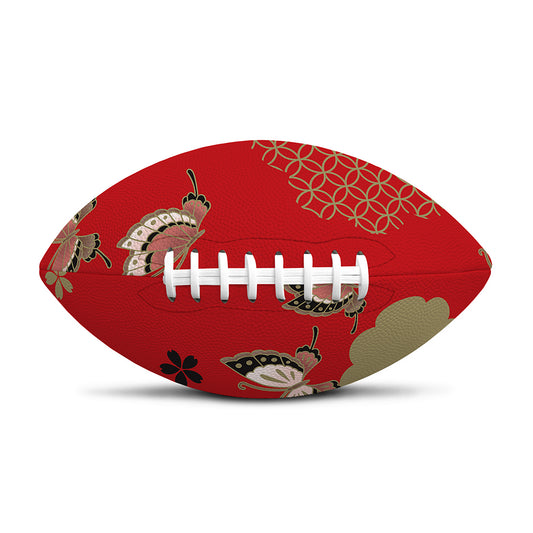 Japanese Flower Print Rugby Ball