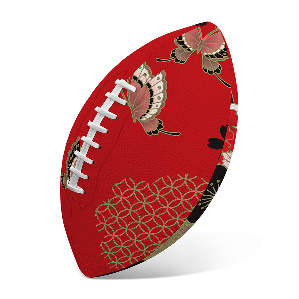 Japanese Flower Print Rugby Ball