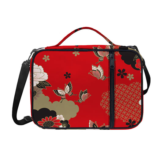 Japanese Flower Print Shoulder Strap Bible Bag