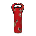 Japanese Flower Print Single Neoprene Wine Tote