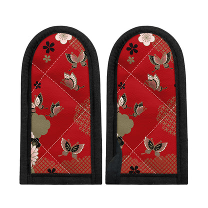 Japanese Flower Print Skillet Handle Cover