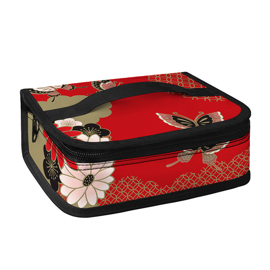 Japanese Flower Print Small Lunch Bag