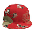 Japanese Flower Print Snapback Cap