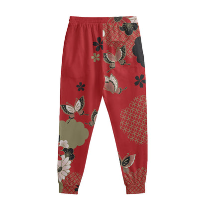 Japanese Flower Print Sweatpants