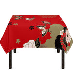 Japanese Flower Print Tablecloth