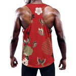 Japanese Flower Print Training Tank Top