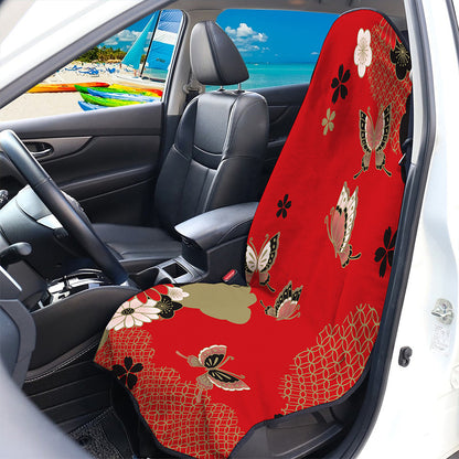 Japanese Flower Print Waterproof Car Seat Cover