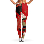 Japanese Flower Print Women's Leggings