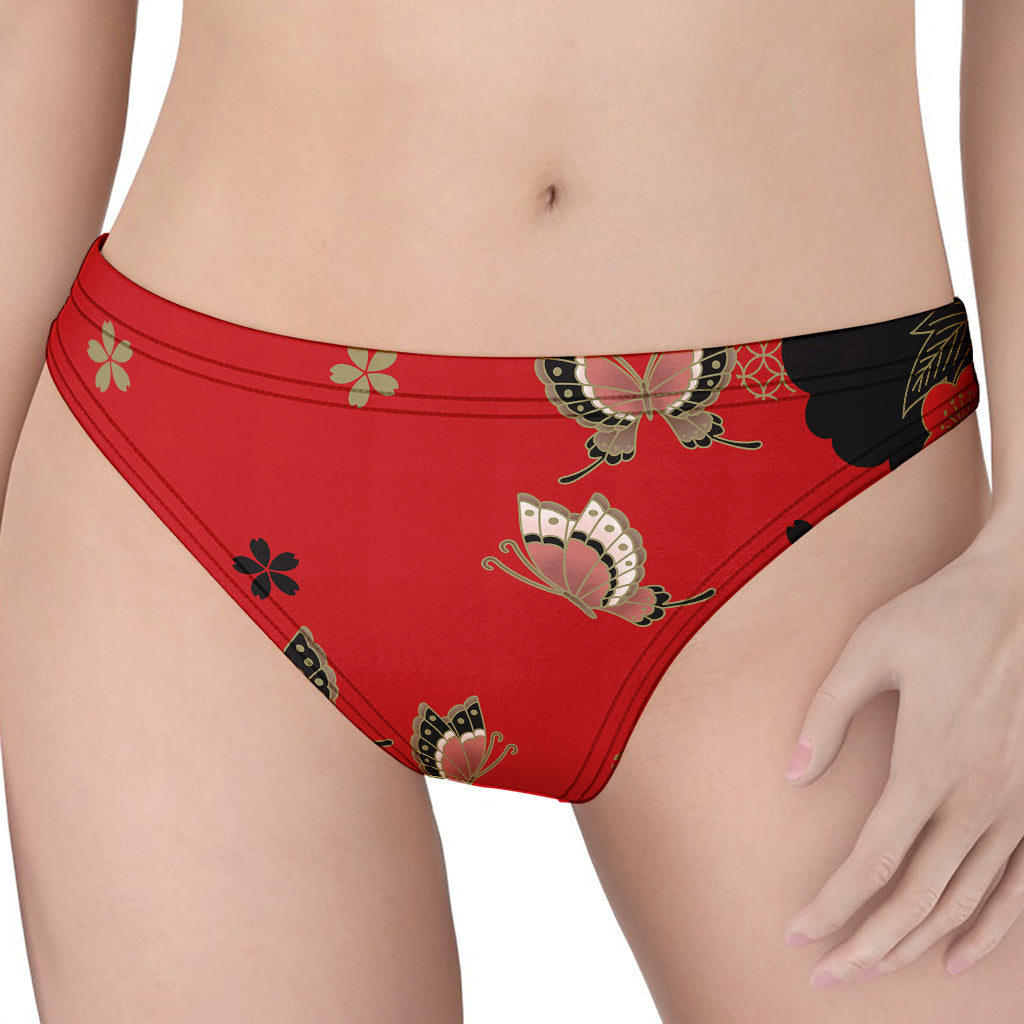 Japanese Flower Print Women's Thong