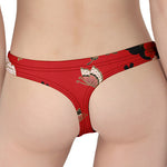 Japanese Flower Print Women's Thong