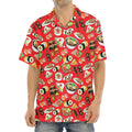 Japanese Food Pattern Print Aloha Shirt