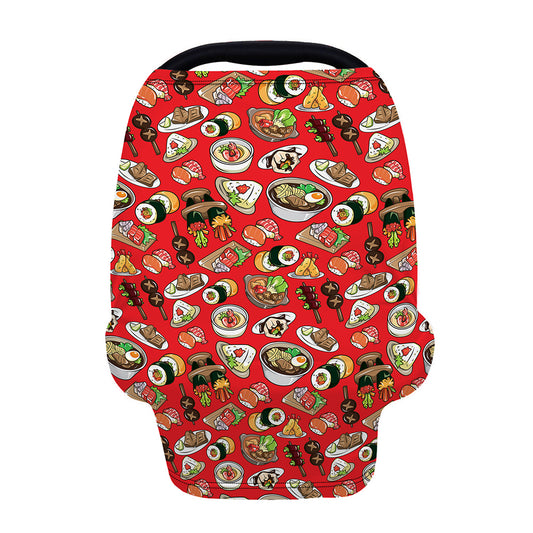 Japanese Food Pattern Print Baby Seat Cover