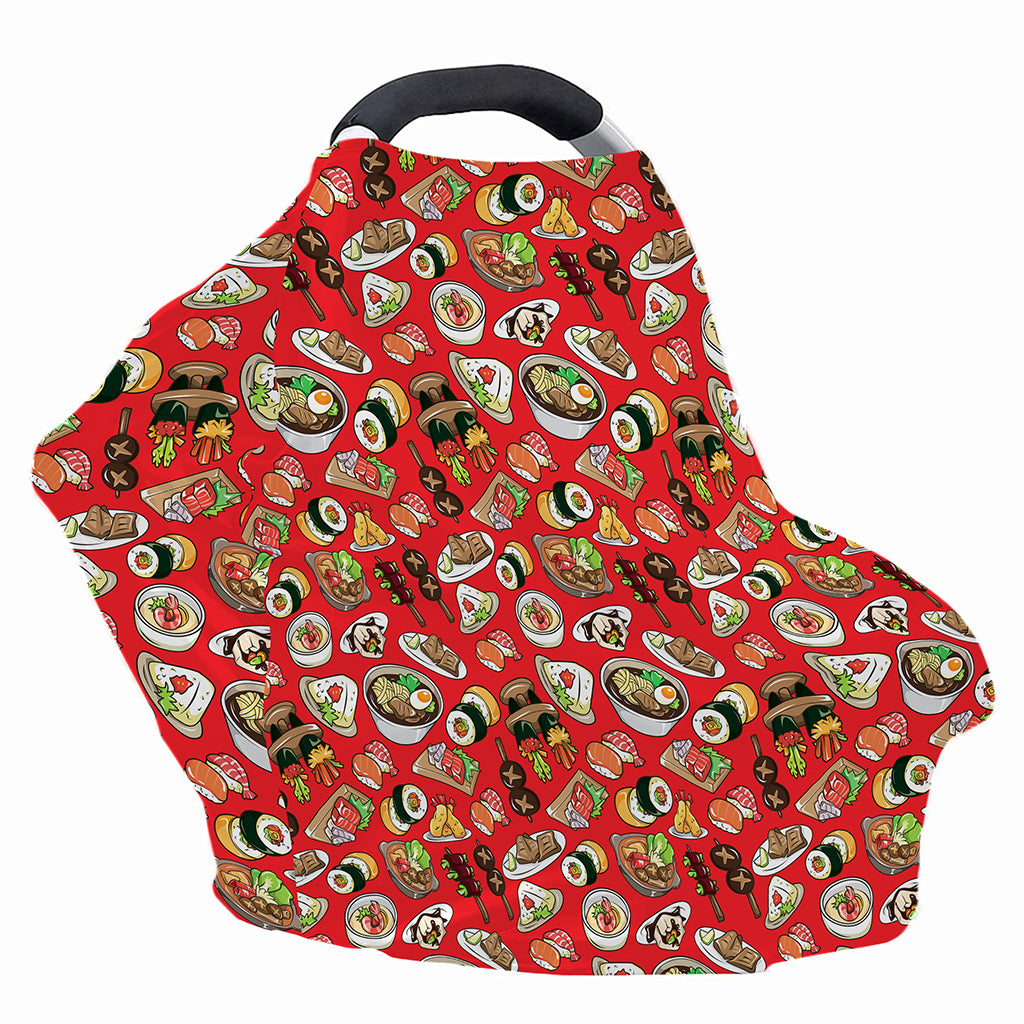 Japanese Food Pattern Print Baby Seat Cover
