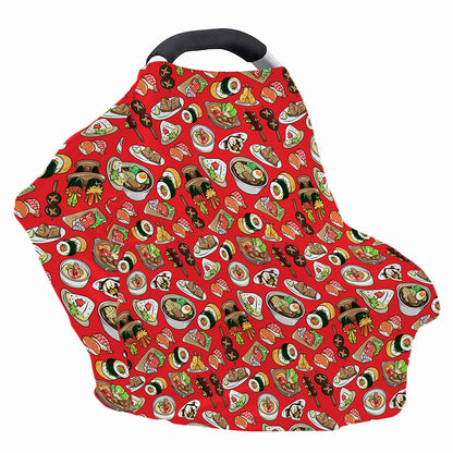 Japanese Food Pattern Print Baby Seat Cover
