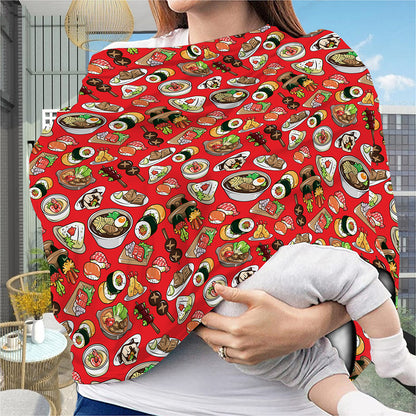 Japanese Food Pattern Print Baby Seat Cover