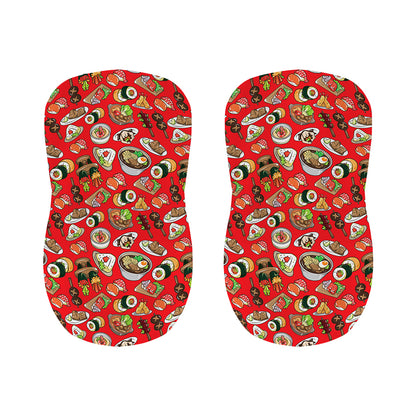 Japanese Food Pattern Print Bar Stool Covers