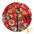 Japanese Food Pattern Print Basketball