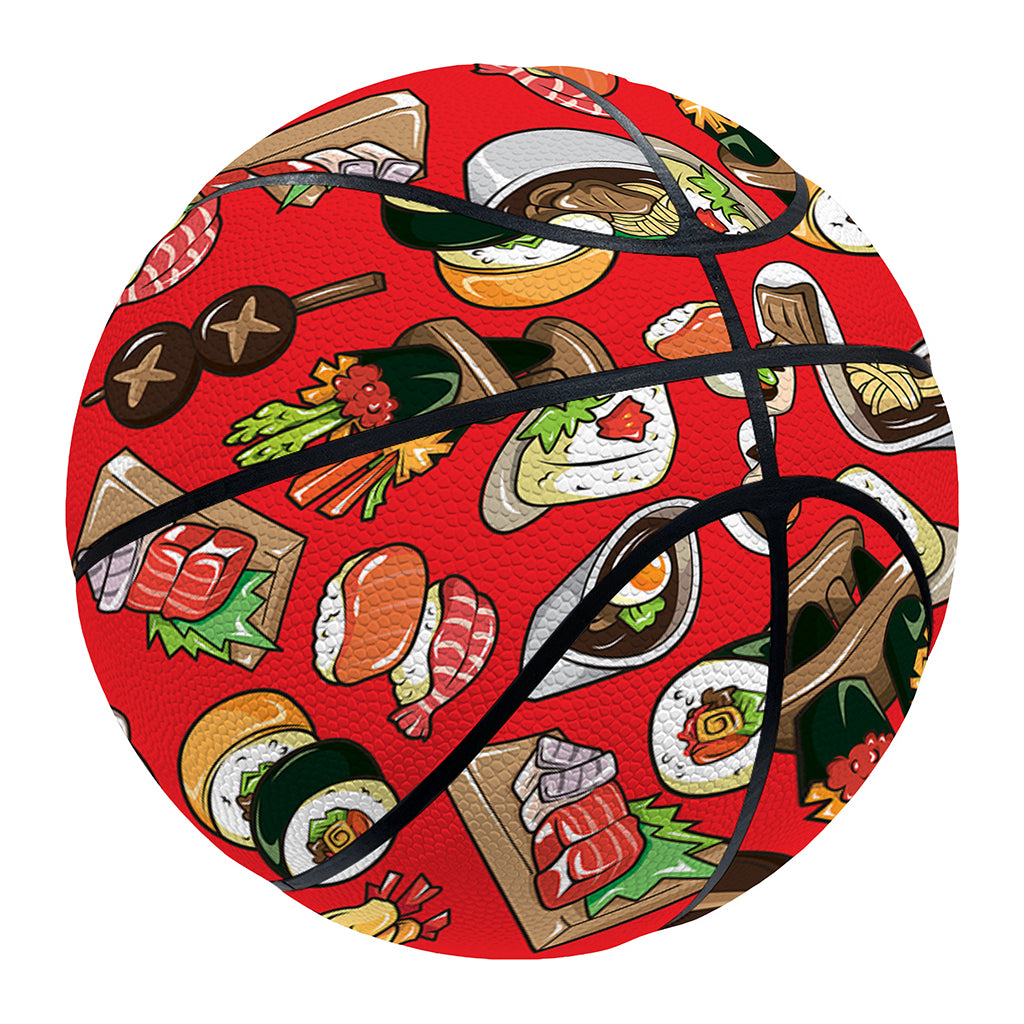 Japanese Food Pattern Print Basketball