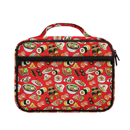 Japanese Food Pattern Print Briefcase Bible Bag