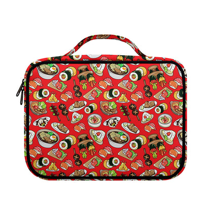 Japanese Food Pattern Print Briefcase Bible Bag