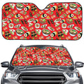 Japanese Food Pattern Print Car Windshield Sun Shade
