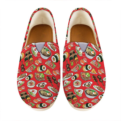 Japanese Food Pattern Print Casual Shoes