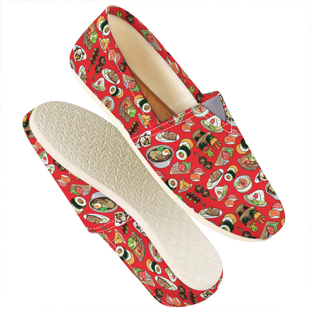 Japanese Food Pattern Print Casual Shoes