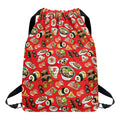 Japanese Food Pattern Print Drawstring Backpack