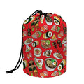 Japanese Food Pattern Print Drawstring Makeup Bag