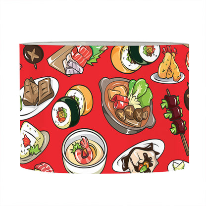 Japanese Food Pattern Print Drum Lamp Shade
