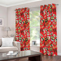 Japanese Food Pattern Print Extra Wide Grommet Curtains