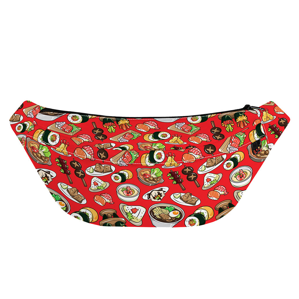 Japanese Food Pattern Print Fanny Pack