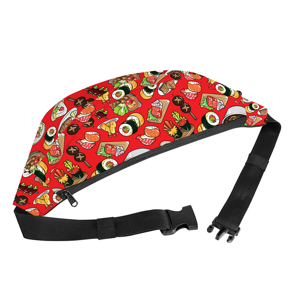 Japanese Food Pattern Print Fanny Pack