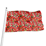 Japanese Food Pattern Print Flag