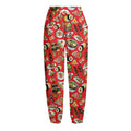 Japanese Food Pattern Print Fleece Lined Knit Pants