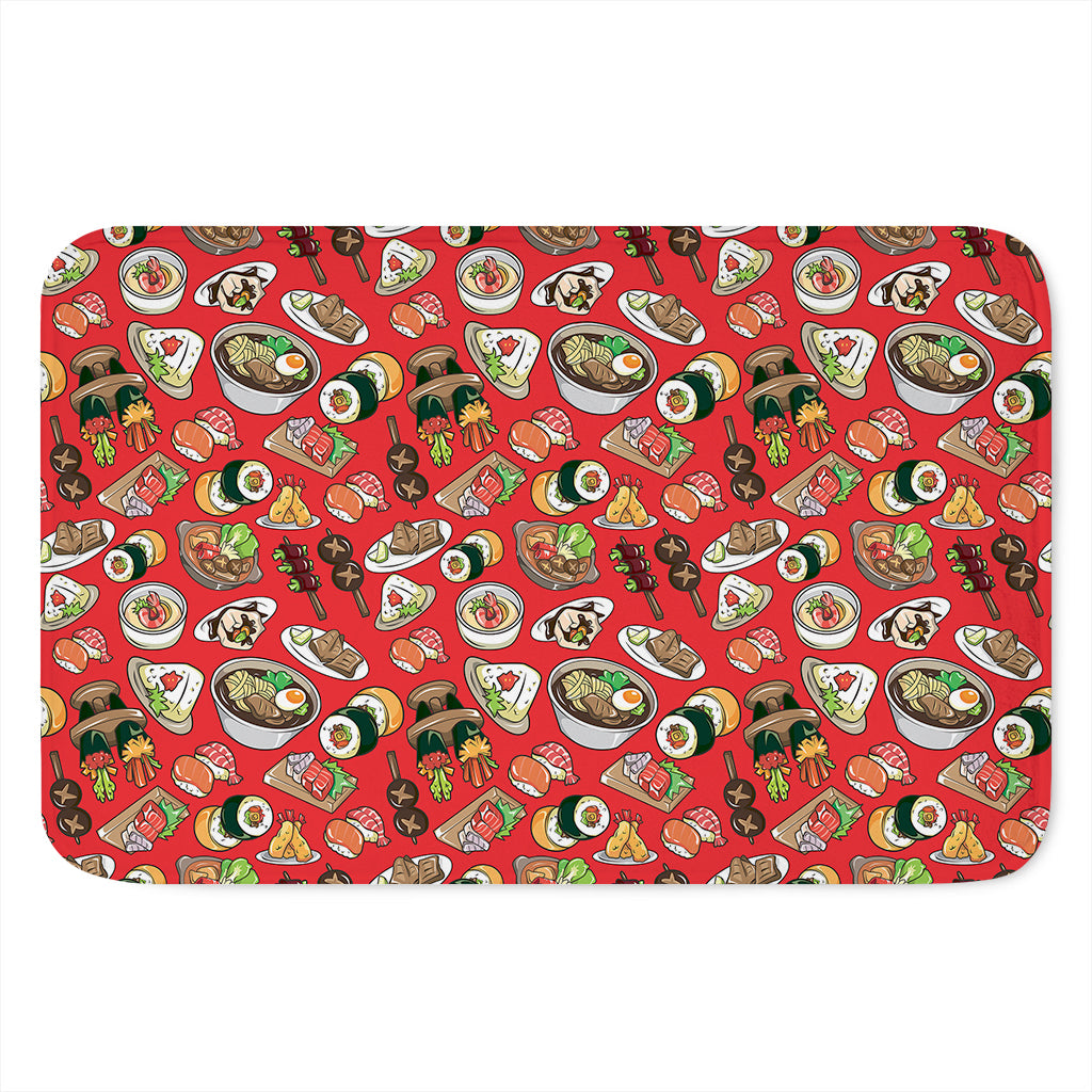 Japanese Food Pattern Print Indoor Door Mat