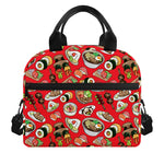 Japanese Food Pattern Print Insulated Lunch Bag