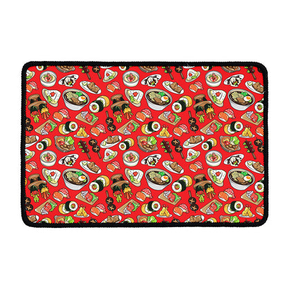 Japanese Food Pattern Print Kitchen Mat