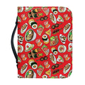 Japanese Food Pattern Print Leather Bible Cover