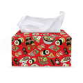 Japanese Food Pattern Print Leather Tissue Box Cover