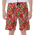 Japanese Food Pattern Print Men's Beach Shorts