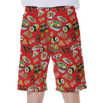 Japanese Food Pattern Print Men's Beach Shorts