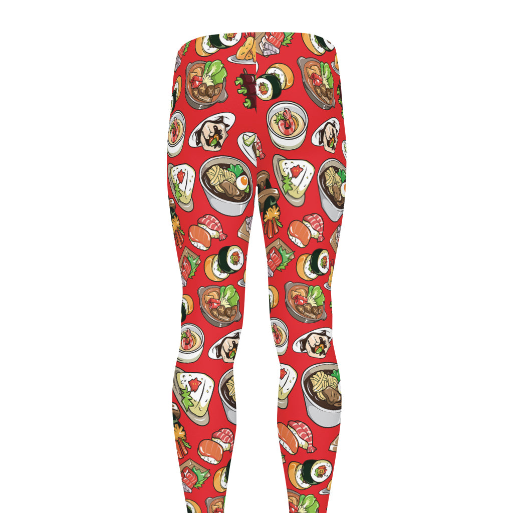 Japanese Food Pattern Print Men's leggings