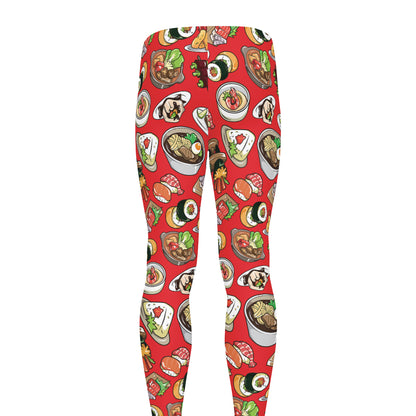 Japanese Food Pattern Print Men's leggings