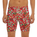 Japanese Food Pattern Print Men's Long Boxer Briefs